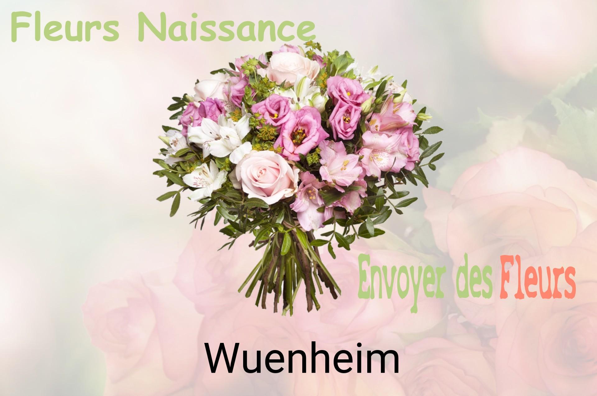 Bouquet de fleurs de naissance livré à Wuenheim